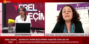 DEM Parti Adana’da Ve Diyarbakır’da Yerel Seçime Nasıl Gidiyor ? – Çilem Küçükkeleşin Hazırlayıp Sunduğu Yerel Seçim 2024 Programının Bugünkü Konukları: DEM Parti Adana Büyükşehir BLD. EŞ BŞK. Adayı Arife Çınar, DEM Parti Diyarbakır Büyükşehir BLD. EŞ BŞK. Adayı Serra Bucak.