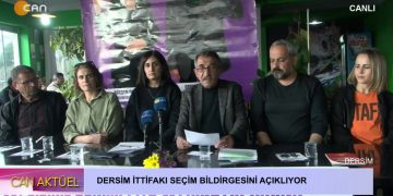 Dersim İttifakı Seçim Bildirgesini Açıklıyor