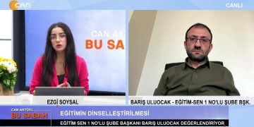 Ezgi Soysal’ın sunduğu Can Aktüel Bu Sabah programının bugünkü konuğu: Barış Uluocak.2 Bölüm