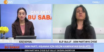 Ezgi Soysal’ın sunduğu Can Aktüel Bu Sabah programının bugünkü konuğu: Elif Bulut