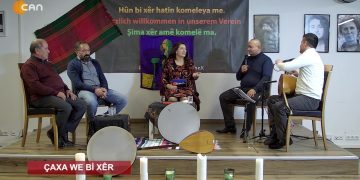 Zeynep Enas’ın Sunduğu Çaxa We Bı Xêr Programının Konukları: Veyis Kaşısarı, Sadık Bakırdağ, Sinan Şahingözü, Aziz Şirinses