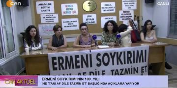 İHD ‘Tanı, Af Dile, Tazmin et’ Başlığıyla Ermeni Soykırımı’nın 109. Yılında Açıklama Yapıyor.