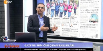 Attila Taş’ın sunumuyla Can Aktüel Bu Sabah programı Can Tv’de.
