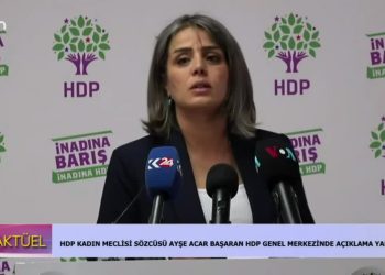 HDP Kadın Meclisi Sözcüsü Ayşe Açar Başaran Açıklama Yapıyor