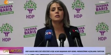HDP Kadın Meclisi Sözcüsü Ayşe Açar Başaran Açıklama Yapıyor