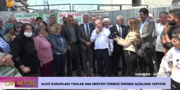 Alevi Kurumları Ana Meryem Türbesi Önünde Açıklama Yapılıyor.Berfin Yıldız ile Can Aktuel..