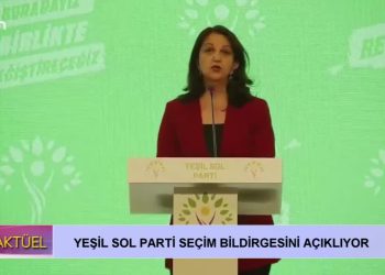 Yeşil Sol Parti Seçim Bildirgesini Açıklıyor.