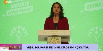 Yeşil Sol Parti Seçim Bildirgesini Açıklıyor.