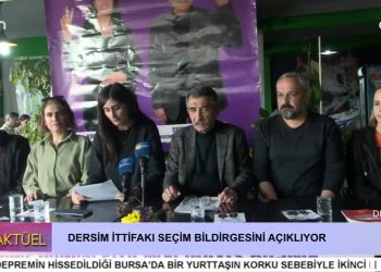 Dersim İttifakı Seçim Bildirgesini Açıklıyor