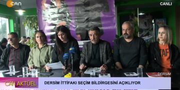 Dersim İttifakı Seçim Bildirgesini Açıklıyor