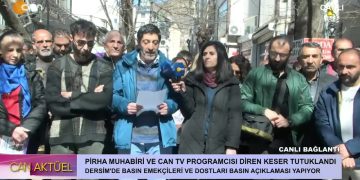 Pirha Muhabiri Diren Keser İçin Dersim’de Basın Açıklaması Yapılıyor