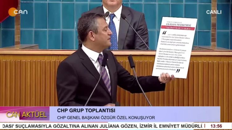 CHP Grup Toplantısı. CHP Genel Başkanı Özgür Özel Konuşuyor.