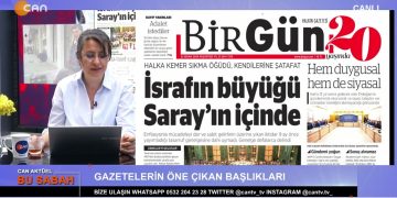 Çilem Küçükkeleş’in sunumuyla Can Aktüel Bu Sabah programı Can Tv’de.