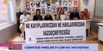 Cumartesi Anneleri Eylemi 910. Haftası’nda.