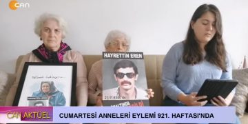 Cumartesi Anneleri Eylemi 921. Haftası’nda