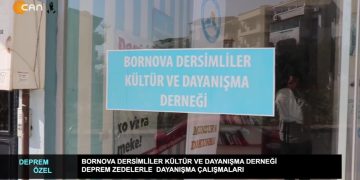 Bornova Dersimliler Kültür ve Dayanışma Derneği Deprem Zedelere Dayanışma Çalışmalarına devam ediyor