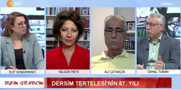 Dersim Tertelesi’nin 87.Yılı- Bizim Gündem Programının Konukları Gazeteci Cemal Turan, Gazeteci Nilgün Mete, Dersim İnşa Kongresi Önceki Eşbaşkanı Ali Çatakçın, Bağımsız Maden-İş Sendikası Örgütlenme Uzmanı Başaran Aksu