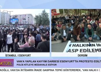 Dersim’de Van’a Yapılan Kayyım Darbesi İçin Oturma Eylemi Gerçekleştiriliyor