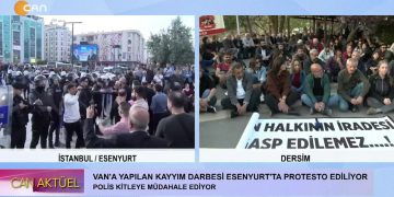 Dersim’de Van’a Yapılan Kayyım Darbesi İçin Oturma Eylemi Gerçekleştiriliyor