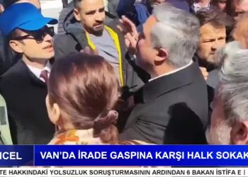 Van’da İrade Gaspına Karşı Halk Sokakta.