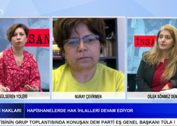Hapishanelerde Hak İhlalleri Devam Ediyor- Hapishanelerde Tecrit Yaygınlaşıyor- Gülseren Yoleri’nin Hazırlayıp Sunduğu İnsan Hakları Programını Konukları İHD Merkezi Hapishaneler Eş Sözcüsü Nuray Çevirmen Ve Matuhayder Eş Başkanı Dilek Sönmez Demir.