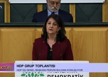 HDP Grup Toplantısı, HDP Eş Genel Başkanı Pervin Buldan Konuşuyor..