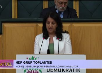HDP Grup Toplantısı. HDP Eş Genel Başkanı Pervin Buldan Konuşuyor..
