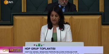 HDP Grup Toplantısı. HDP Eş Genel Başkanı Pervin Buldan Konuşuyor..
