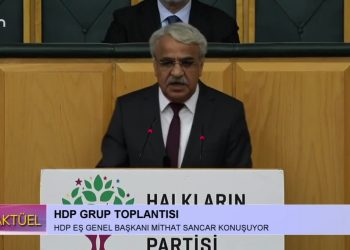 HDP Grup Toplantısı, HDP Eş Genel Başkanı Mithat Sancar Konuşuyor..
