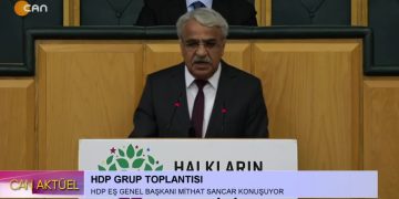HDP Grup Toplantısı, HDP Eş Genel Başkanı Mithat Sancar Konuşuyor..