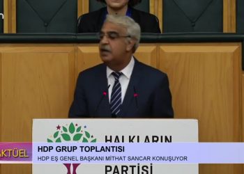 HDP Grup Toplantısı, HDP Eş Genel Başkanı Mithat Sancar Konuşuyor..