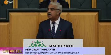 HDP Grup Toplantısı, HDP Eş Genel Başkanı Mithat Sancar Konuşuyor..
