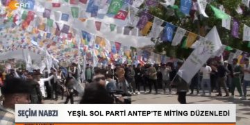 Yeşil Sol Parti Antep’te Miting Düzenledi.