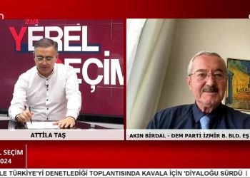 Attila Taş’ın Sunduğu Yerel Seçim 2024 Programının Bugünkü Konuğu: 
– DEM Parti İzmir Büyükşehir Belediye Eş Başkan Adayı Akın Birdal, 
– Maraş Eş Başkan Adayı Fatma Şıkyürek.