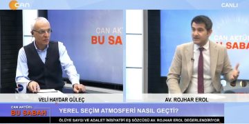 Veli Haydar Güleç’in sunduğu Can Aktüel Bu Sabah programının konuğu Ölüye Saygı ve Adalet İnisiyatifi Eş Sözcüsü Avukat Rojhar Erol, 2 Bölüm.
