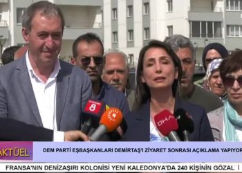 – Dem Parti Eşbaşkanları Demirtaş’ı Ziyaret Sonrası Açıklama Yapıyor.