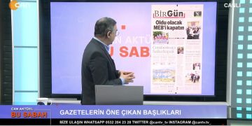 Atilla Taş’ın Sunumuyla Can Aktüel Bu Sabah Programının konuğu Fotoğrafçı, Yönetmen Özcan Yaman.