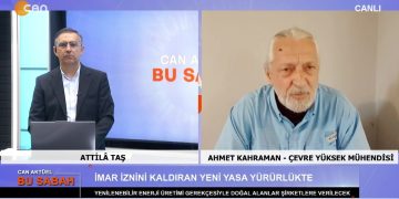 Attilâ Taş’ın sunumuyla Can Aktüel Bu Sabah programının konuğu Çevre Yüksek Mühendisi Ahmet Kahraman 2. Bölüm
