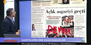 Attilâ Taş’ın Sunumuyla Can Aktüel Bu Sabah Programının Konukları Gazeteci Ercüment Akdeniz Ve Ekonomist Prof Ahmet Şahinöz