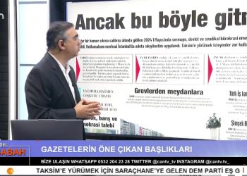 Attila Taş’ın sunumuyla Can Aktüel Bu Sabah programı Can Tv’de.