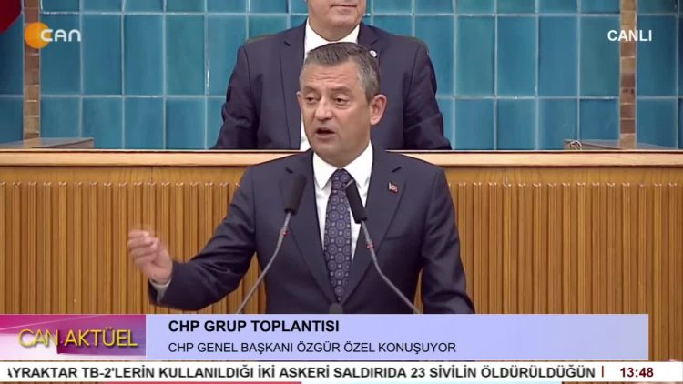 CHP Grup Toplantısı. CHP Genel Başkanı Özgür Özel Konuşuyor.