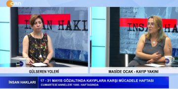 Cumartesi Anneleri 1000. Haftasında – Gülseren Yoleri’nin Hazırlayıp Sunduğu İnsan Hakları Programının Konuğu Kayıp Yakını Maside Ocak