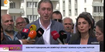 Dem Parti Eşbaşkanları Demirtaş’ı Ziyaret Sonrası Açıklama Yapıyor.