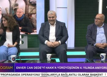 Hüseyin Kelleci İle Özel Program’da Enver Can Dede’yi Hakk’a Yürüyüşünün 4. Yılında Anıyoruz. Konuklar: Seyit Süleyman Aziz Baba Cemevi Başkanı Fevzi Can, Seyit Süleyman Aziz Baba Cemevi Yöneticisi Dursun Şahin, Sosyolog Pakize Gürhan.