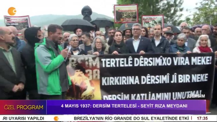 4 Mayıs 1937’de Dersim’de Katledilenler Seyit Rıza Meydanında Anılıyor