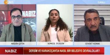 Yeni Eşbaşkanlarla Belediyeleri Konuşuyoruz – Dersim Ve Karakoçan’da Yaşanan Sorunlar Ve Projeler Nelerdir ? – Abidin Çetin’in Hazırlayıp Sunduğu Nabız Programının Konukları Desim Belediye Eşbaşkanı Cevdet Konak Ve Karakoçan Belediye Eşbaşkanı Songül Düzgün