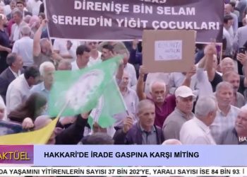 Hakkari’de İrade Gaspına Karşı Miting.