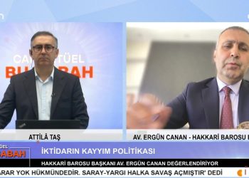 Attilâ Taş’ın sunumuyla Can Aktüel Bu Sabah programının konuğu Hakkari Barosu Başkanı Av. Ergün Canan 2. Bölüm.