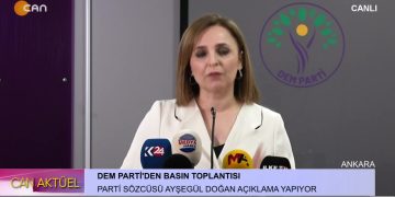 DEM Parti Sözcüsü Ayşegül Doğan Gündemdeki Gelişmeleri Parti Genel Merkezi’nde Değerlendiriyor