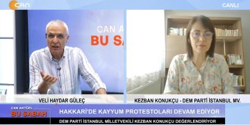 Veli Haydar Güleç’in Sunduğu Can Aktüel Bu Sabah Programının Konuğu DEM Parti İstanbul Milletvekili Kezban Konukçu